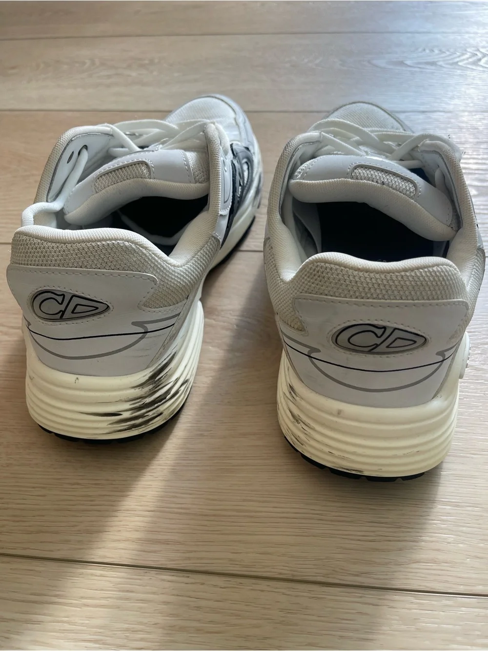 Dior B30 Men's White and Gray Athletic Sneakers